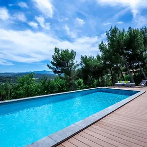 Appartement Lumineuse Avec Piscine Clim 1ere Etage Vue Panoramique 10min Aix-en-provence, Le Tholonet